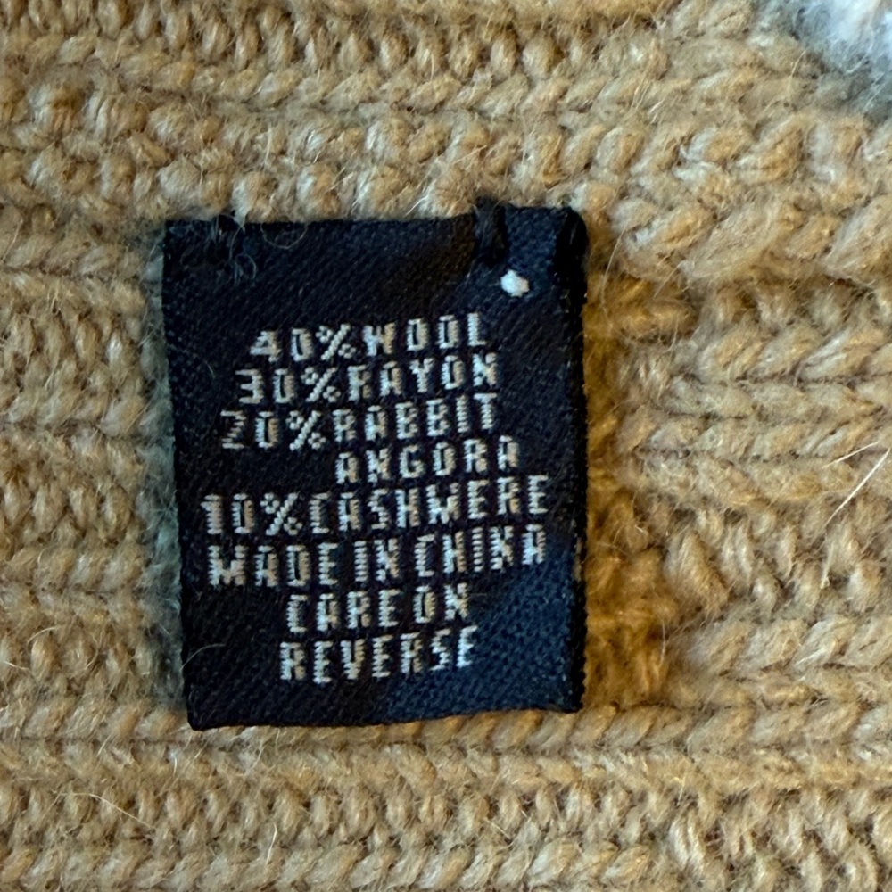 Coach Tan Ribbed Knit Hat - Picture 5 of 5
